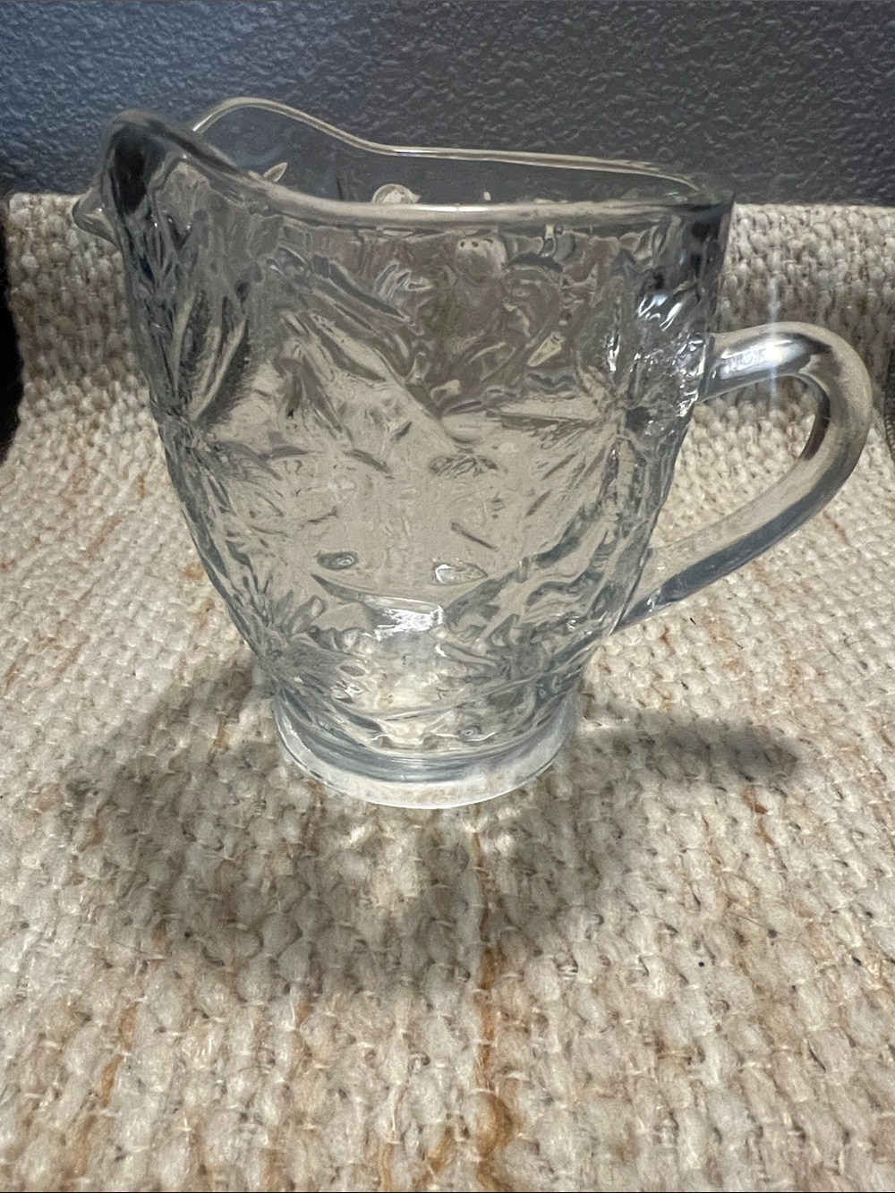 Princess House Fantasia Crystal Creamer  Clear 3 1/2"